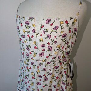 Vans NWT Floral Ivory Daly Dress Girly Sun Dress XXL